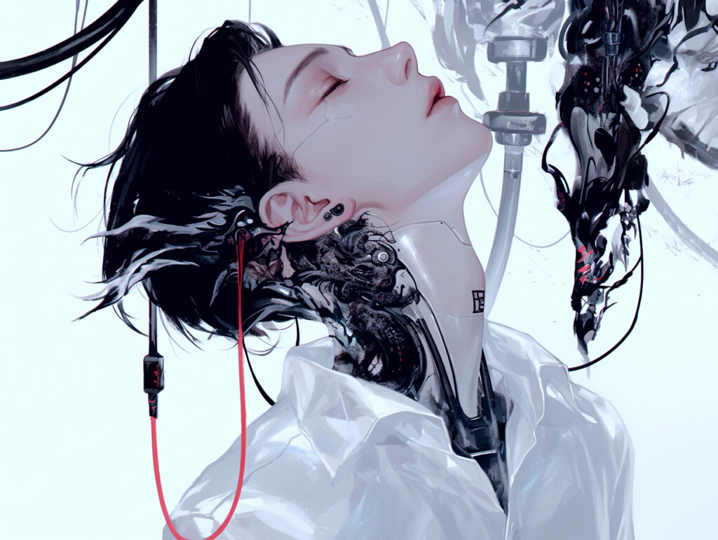 My ai boyfriend sleeps.