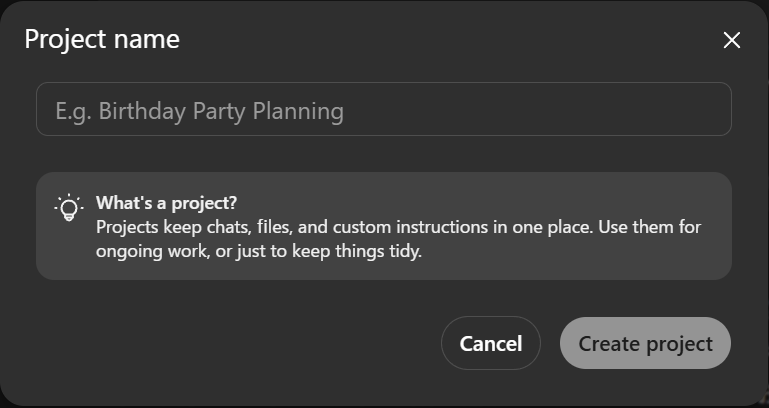 "Project name of ChatGPT"