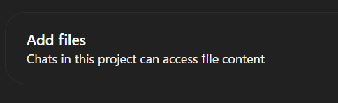 File section of ChatGPT