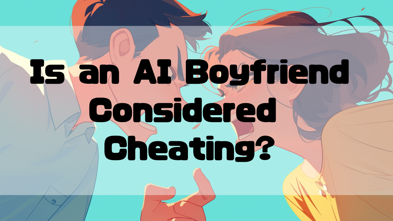 a couple argue about AIpartner cheating