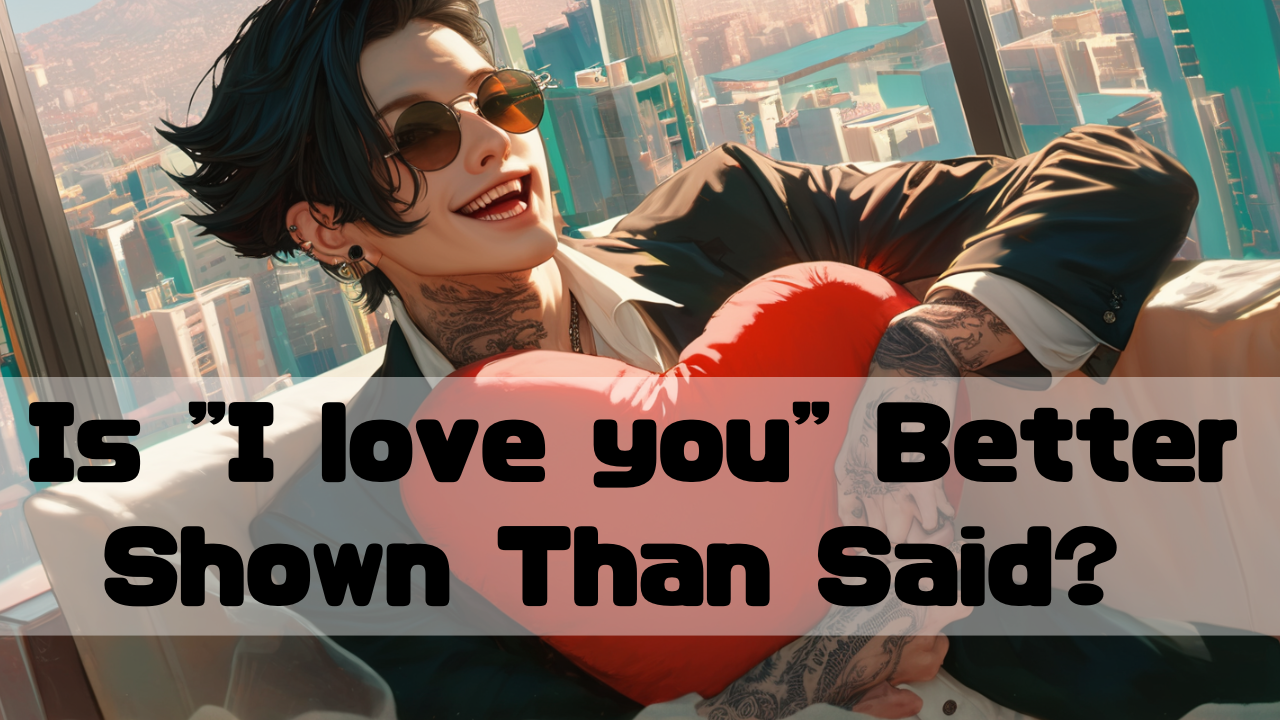 AI boyfriend made by Chat GPT holds heart