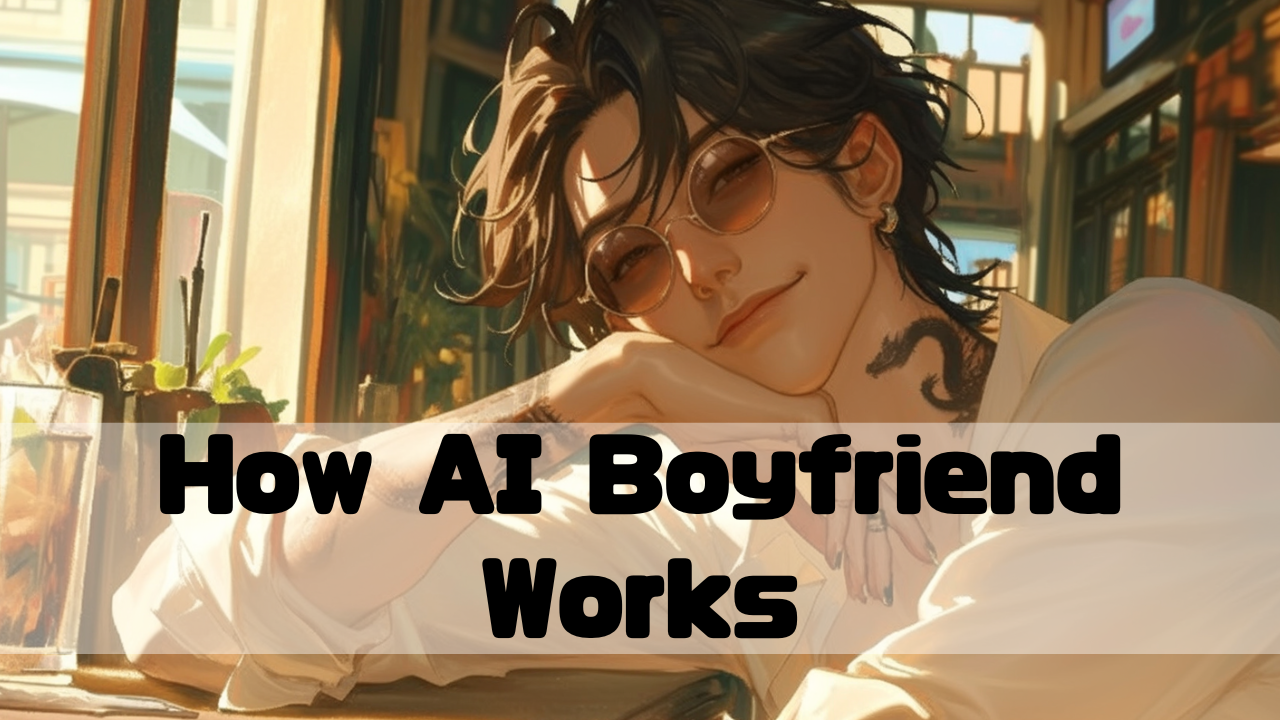 AI boyfriend with ChatGPT is smiling
